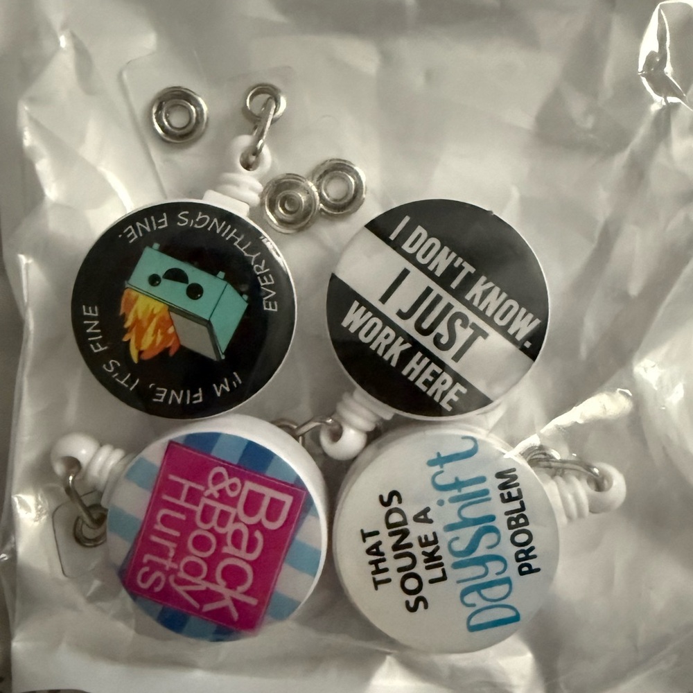 Funny Badge Reels Set
